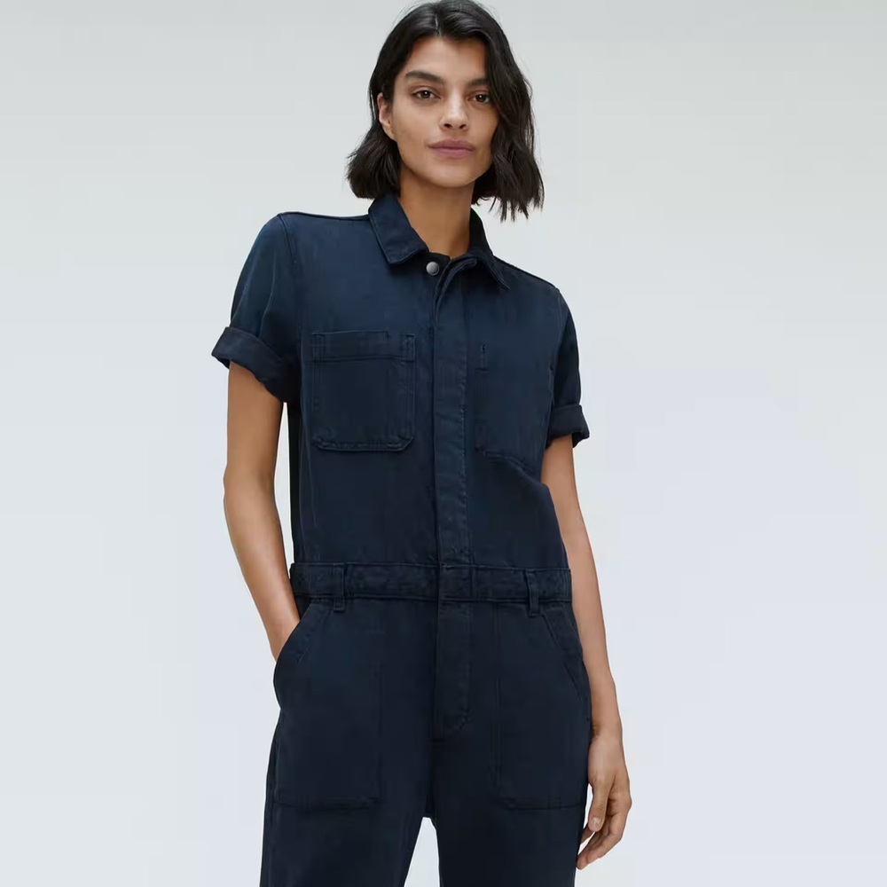 Everlane Supersoft Jean Coverall Navy